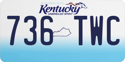KY license plate 736TWC
