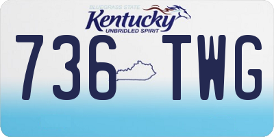 KY license plate 736TWG