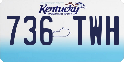 KY license plate 736TWH