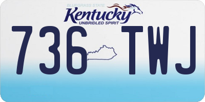 KY license plate 736TWJ