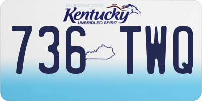 KY license plate 736TWQ