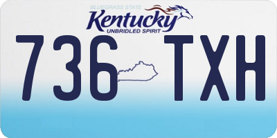 KY license plate 736TXH
