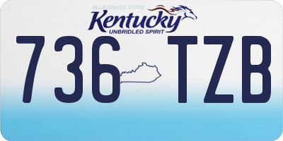 KY license plate 736TZB