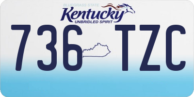 KY license plate 736TZC
