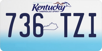 KY license plate 736TZI