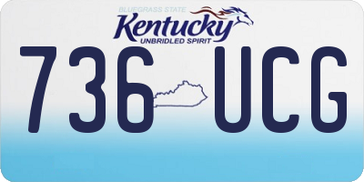KY license plate 736UCG