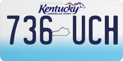 KY license plate 736UCH