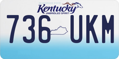 KY license plate 736UKM