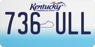 KY license plate 736ULL