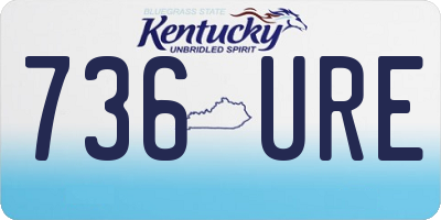 KY license plate 736URE