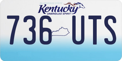 KY license plate 736UTS