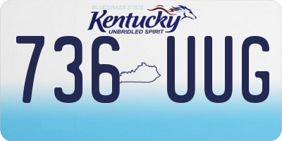 KY license plate 736UUG