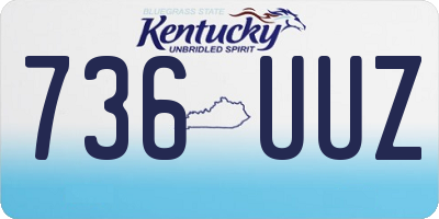 KY license plate 736UUZ