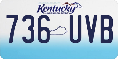 KY license plate 736UVB