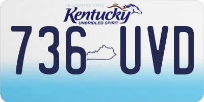 KY license plate 736UVD