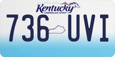 KY license plate 736UVI