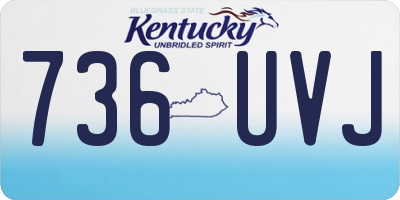 KY license plate 736UVJ