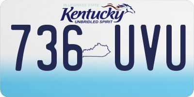 KY license plate 736UVU