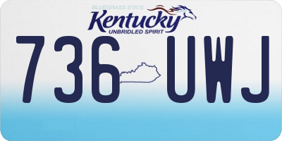 KY license plate 736UWJ