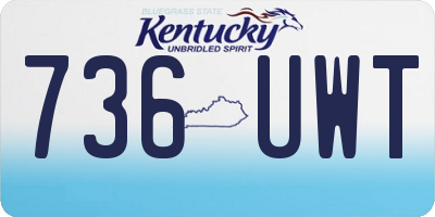 KY license plate 736UWT