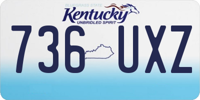KY license plate 736UXZ