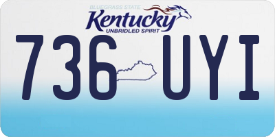 KY license plate 736UYI