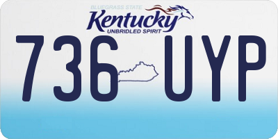 KY license plate 736UYP