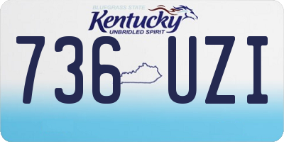 KY license plate 736UZI