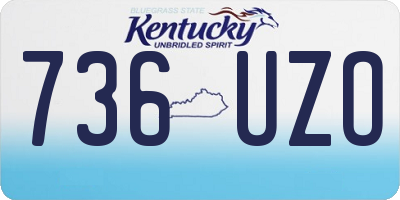 KY license plate 736UZO