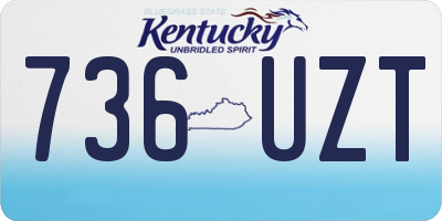 KY license plate 736UZT