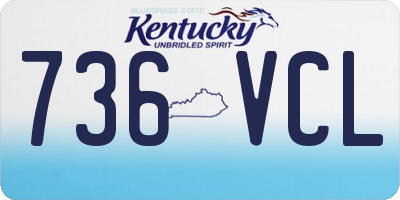KY license plate 736VCL