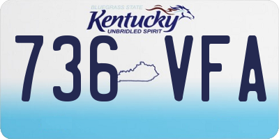 KY license plate 736VFA