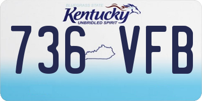 KY license plate 736VFB