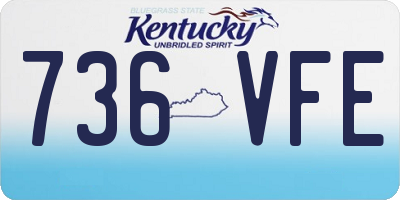 KY license plate 736VFE