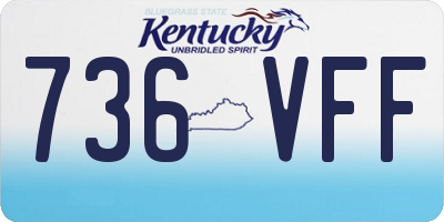 KY license plate 736VFF