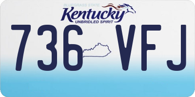 KY license plate 736VFJ