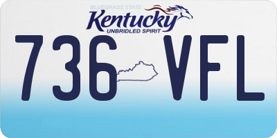 KY license plate 736VFL