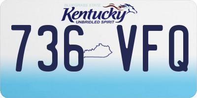 KY license plate 736VFQ