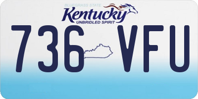 KY license plate 736VFU