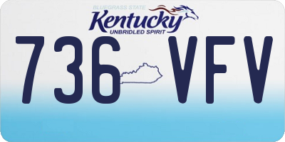 KY license plate 736VFV