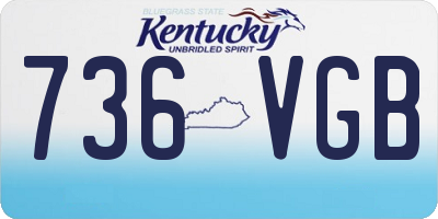 KY license plate 736VGB