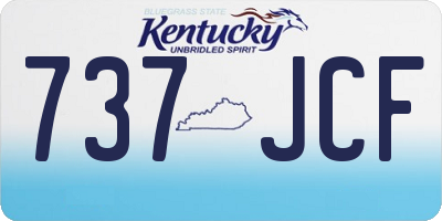 KY license plate 737JCF