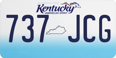 KY license plate 737JCG