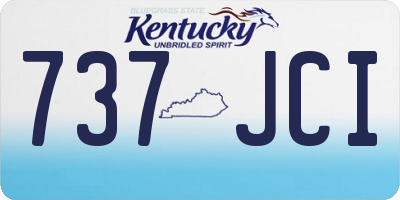 KY license plate 737JCI