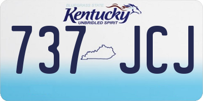 KY license plate 737JCJ