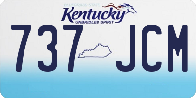 KY license plate 737JCM