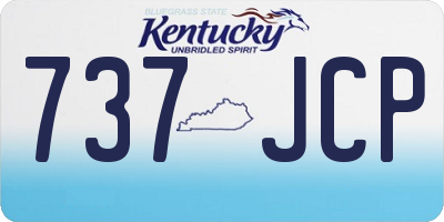 KY license plate 737JCP