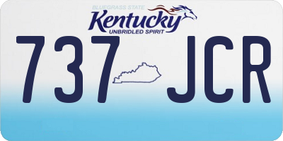 KY license plate 737JCR