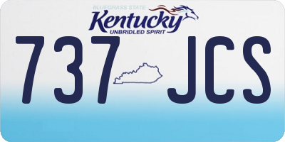 KY license plate 737JCS