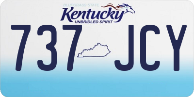 KY license plate 737JCY
